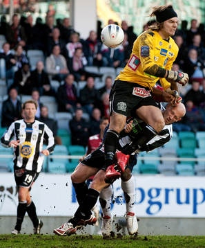 Peter Karlsson, målvakt Landskrona
