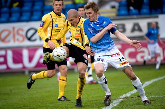 Johan Svensson, Mjällby och Peter Abelsson, Trelleborg
