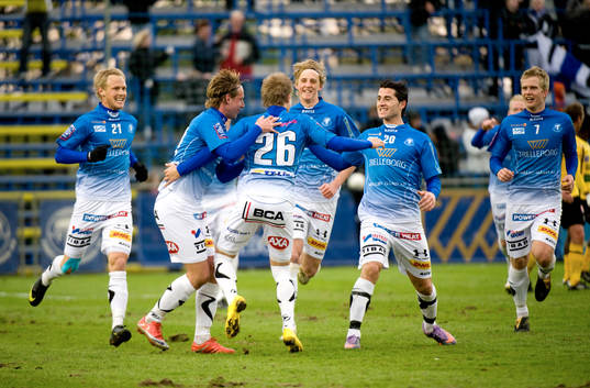 Jonathan Asp, Trelleborg gör 1-0, jubel