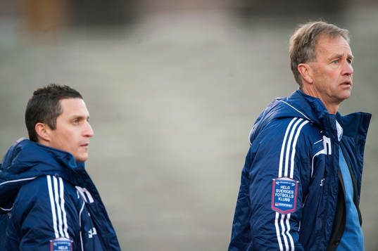 Carlos Banda och Lennart Wass, tränare