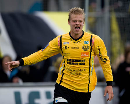 David Löfquist, Mjällby, jubel