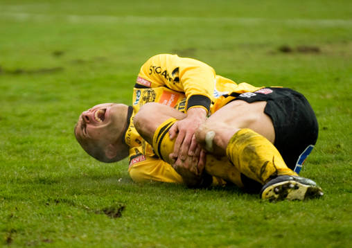 Johan Svensson, Mjällby, skada