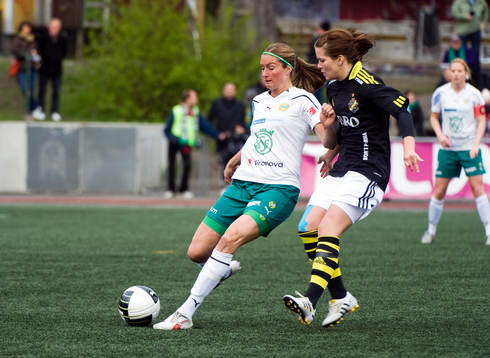 Madeleine Tegström, Hammarby och Hanna Folkesson, AIK