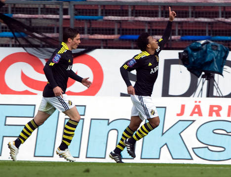 Miran Burgic och Antonio Flávio, AIK, jubel