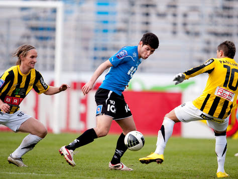 Anel Raskaj, Halmstad. Jonas Bjurström, Paulinho, Häcken