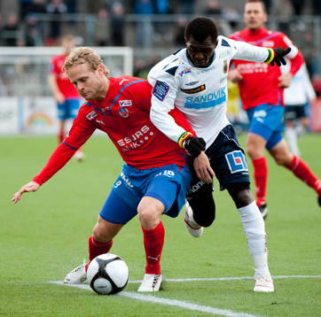 Erik Sundin, Helsingborg mot Yussif Chibsah, Gefle