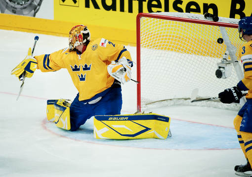 Jacob Markström, målvakt, Sverige, släpper in 3-1