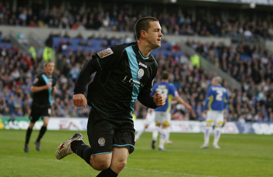 Matty Fryatt, glädje, jubel över andra målet för