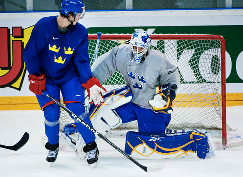 Jonathan Ericsson och Jonas Gustavsson, målvakt