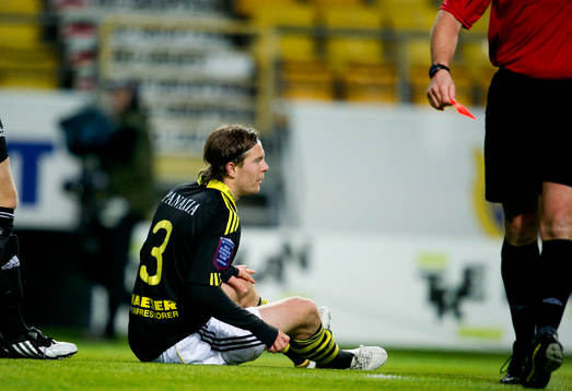 Per Karlsson, AIK, utvisad, rött kort