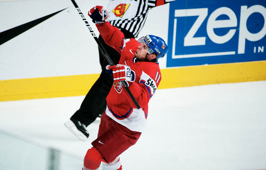 Petr Hubacek, Tjeckien, jubel
