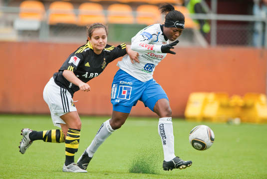 Malin Diaz, AIK och Faith Ikidi, Linköping