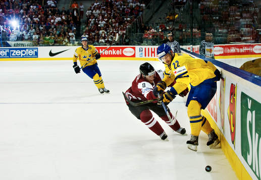 Martins Karsums, Lettland, och Niklas Persson, Sverige,