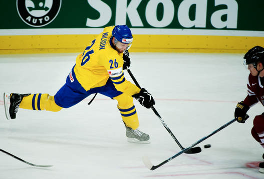 Marcus Nilson, Sverige, skjuter mot mål