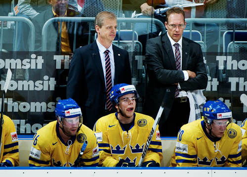 Bengt-Åke Gustafsson, förbundskapten och Björn