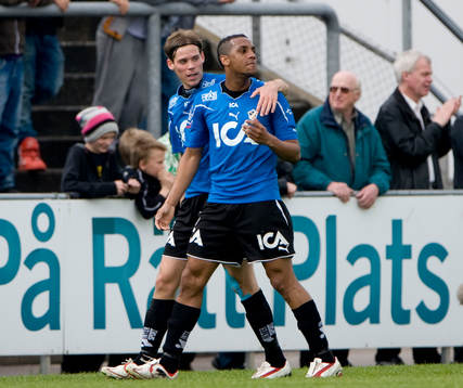 Anselmo och Emil Salomonsson, Halmstad, jubel