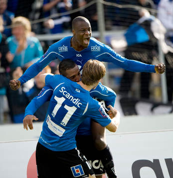 Joe Sise, Anselmo, Halmstad, jubel