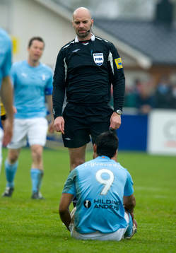 Stefan Johannesson, domare och Wilton Figueiredo, Malmö
