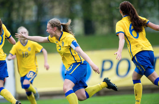 1-0, Sverige, jubel