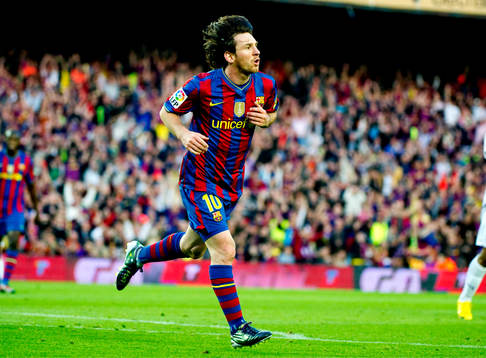 Lionel Messi, Barcelona, jubel
