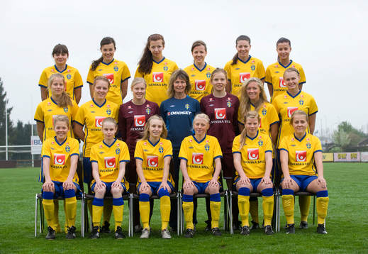 Bakre raden fr v: Alice Nilsson, Anna Welin, Frida
