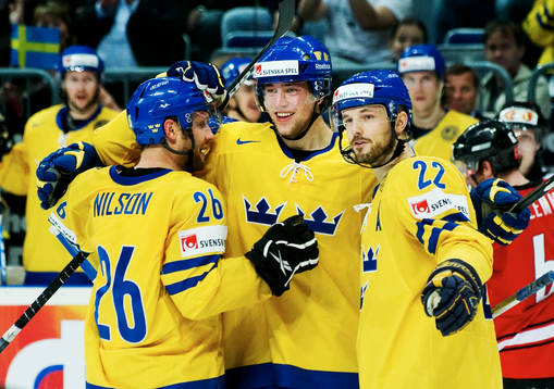 Marcus Nilson, Victor Hedman och Niklas Persson, Sverige,