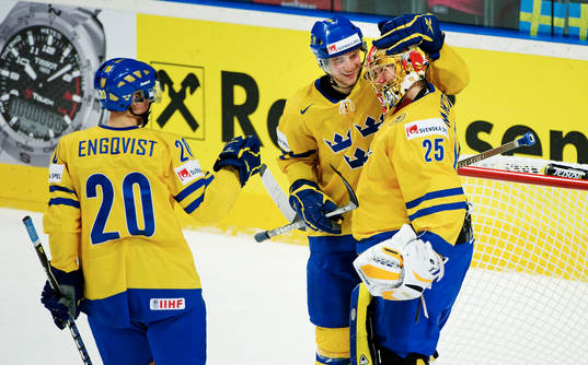 Andreas Engqvist, Victor Hedman och Jacob Markström,