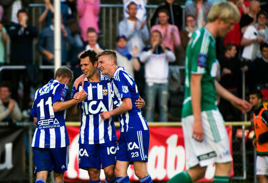 Stefan Selakovic och Sebastian Eriksson, Göteborg, jubel