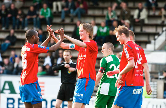 Helsingborg och Rasmus Jönsson jubel