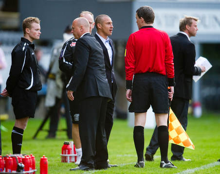 Henrik Larsson, tränare och Sören Åkeby , tränare