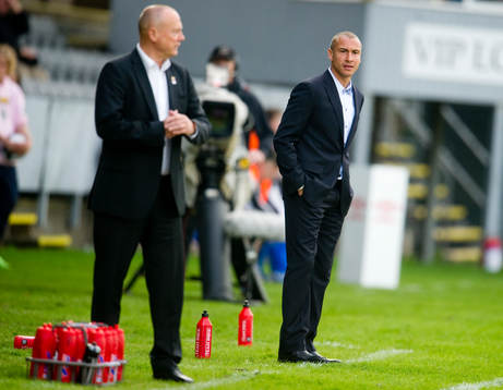 Henrik Larsson, tränare och Sören Åkeby , tränare