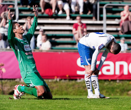 Josemar Santana Silva, Ljungskile, jubel. Imad Khalili,