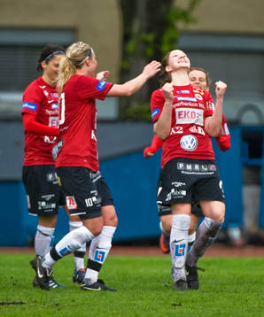 Mia Carlsson, Kristianstad, jubel