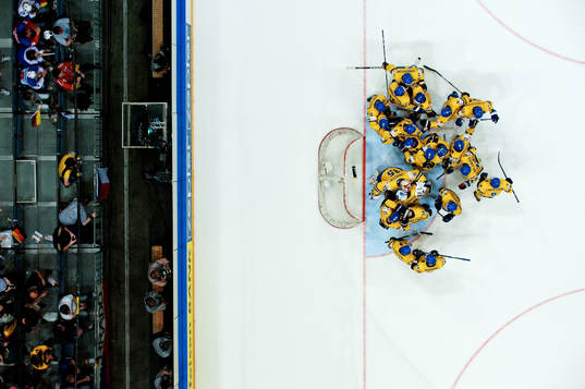 Anders Lindbäck, målvakt och Jonas Gustavsson, målvakt,
