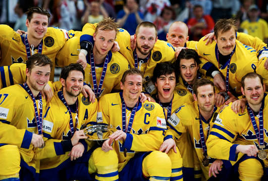 Sverige, jubel, medalj, brons