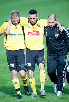 Burim Rexhepi, skada, Bobby Alm Nilsson och sjukgymnast,