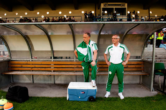 Lars Lagerbäck, förbundskapten Nigeria och Roland
