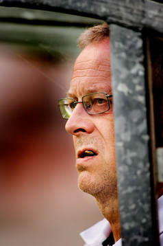 Lars Lagerbäck, förbundskapten med en vacker snus på