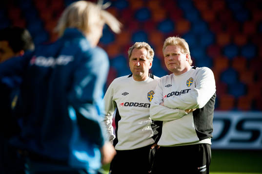 Erik Hamrén och Jörgen Lennartsson