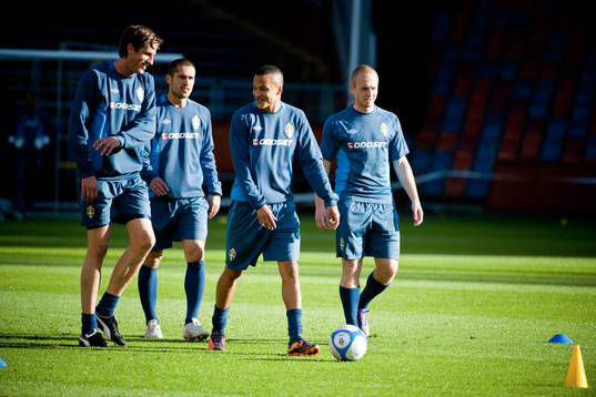 Jonas Olsson, Emir Bajrami, Martin Olsson och Daniel Larsson