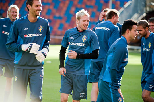 Andreas Isaksson, målvakt och Christian Wilhelmsson