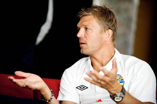 Presskonferens med Marcus Allbäck, assisterande tränare