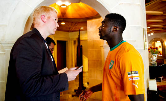 Kolo Touré och Johan Flinck, Aftonbladet (Journalist)