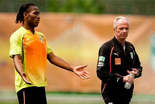 Didier Drogba, Sven-Göran Eriksson, förbundskapten