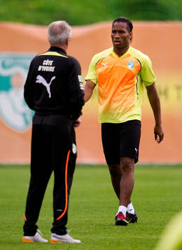 Didier Drogba, Sven-Göran Eriksson, förbundskapten