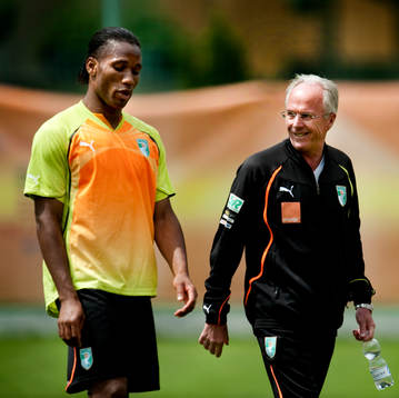 Didier Drogba, Sven-Göran Eriksson, förbundskapten