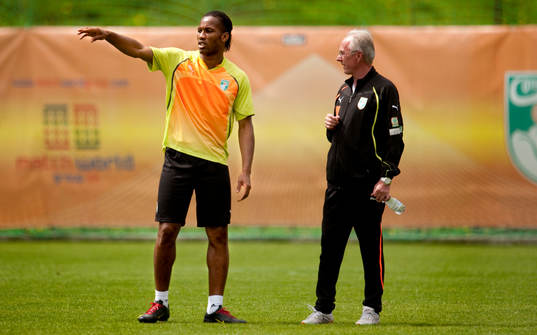 Didier Drogba, Sven-Göran Eriksson, förbundskapten
