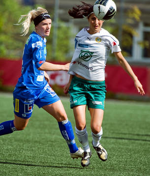 Petra Larsson, Linköping och Nazanin Vaseghpanah, Hammarby
