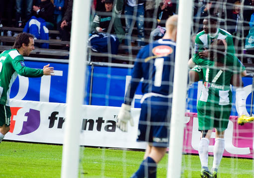 Petter Furuseth och Maic Sema, Hammarby, jubel