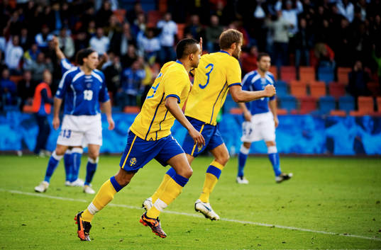 Martin Olsson, Sverige, jublar
